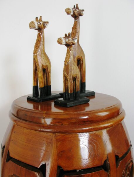 Gazza the wooden giraffe set