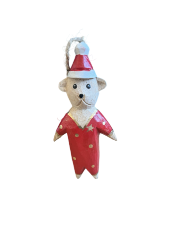 Mouse Pyjamas Wooden Decoration