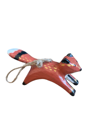 Fox Wooden Decoration
