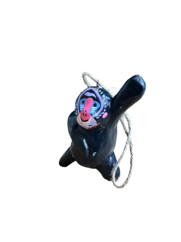 Black Monkey Wooden Decoration