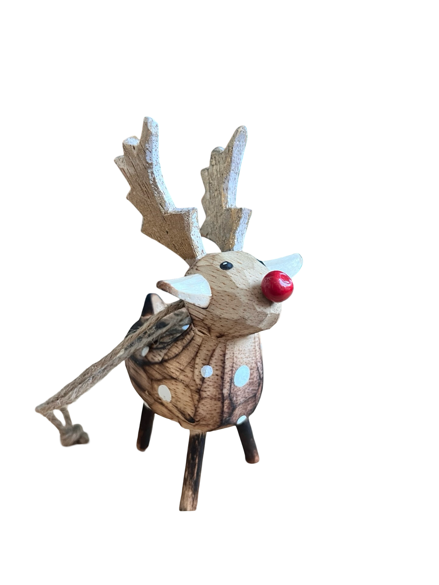 Brown Reindeer Wooden Decoration