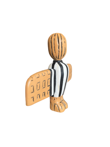 Angel Newcastle Shirt Wooden Statue 30cm